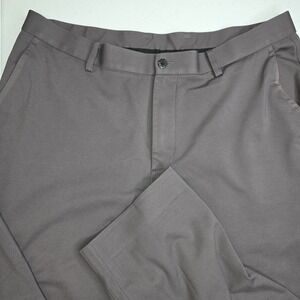 X SUIT Men's Gray 36x28 Chino Flat Front Dress Pants -2293